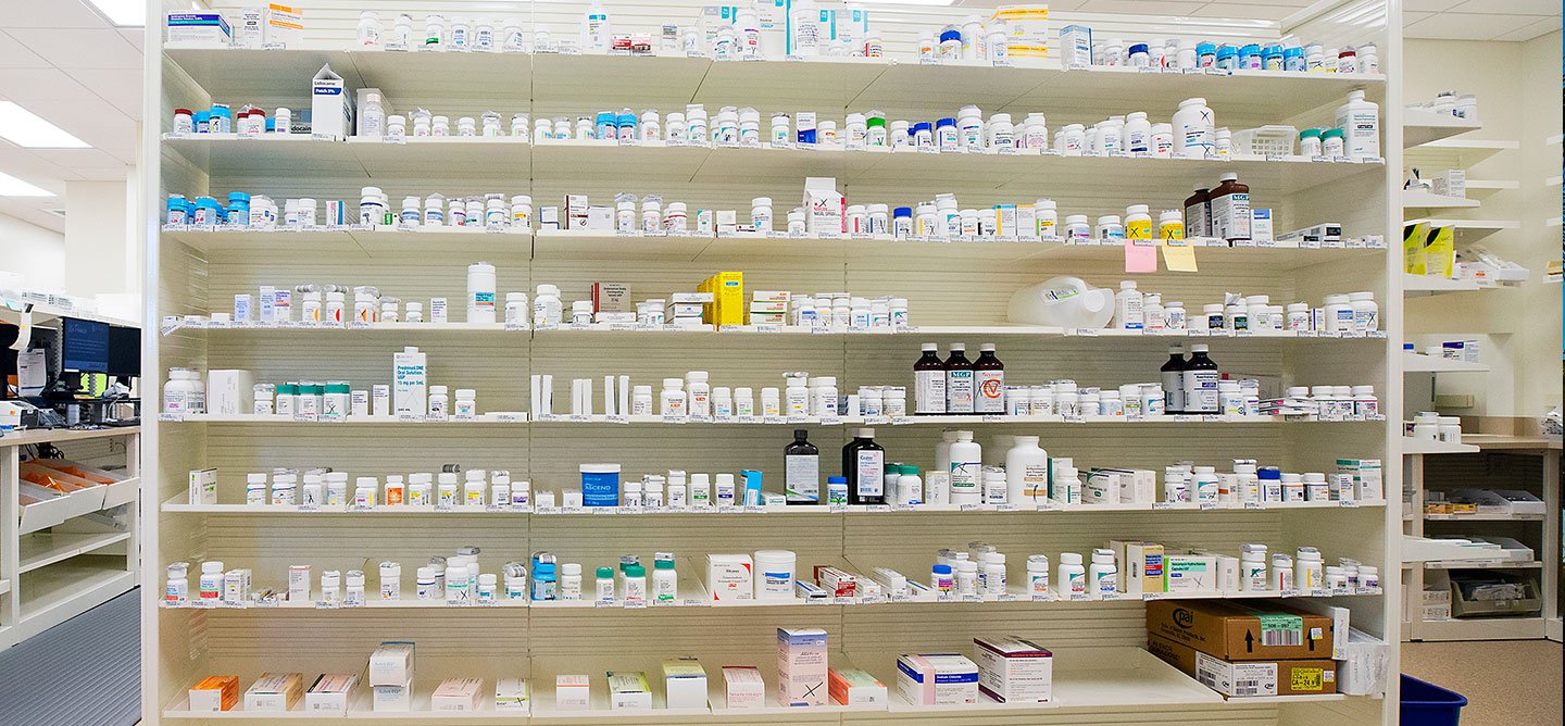 Pharmacy shelf